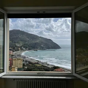 Ocean View Flat With Wi-fi, Ac And Elevator To Town , Levanto Italia